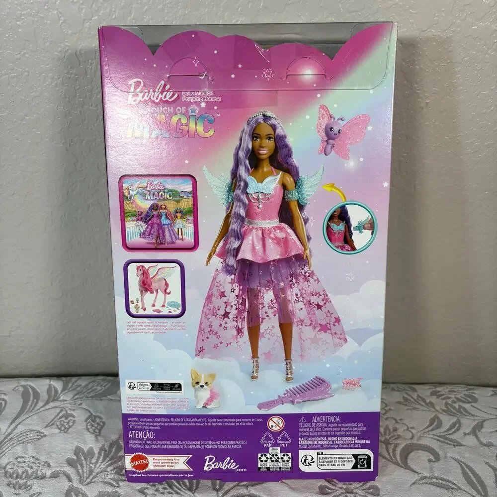 NEW BARBIE TOUCH OF MAJIC Brooklyn Doll & 2 Fairytale Pets Keepsake Collectible - Picture 2 of 6